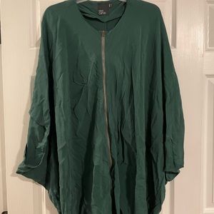 ASOS Curve size 18 US zipper poncho